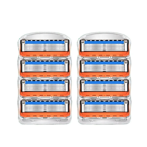 Men's Razor, Manual Shaving Razor with 5-Layer Stainless Steel Blades & Ergonomic Handle