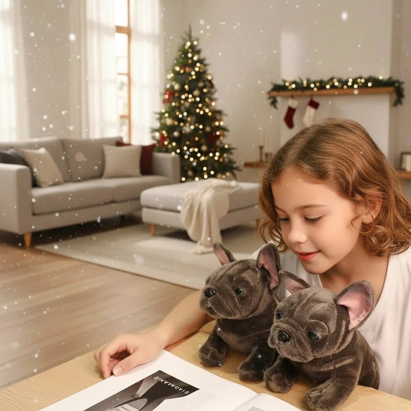BULLDOFY Realistic Bulldog Plush Toy