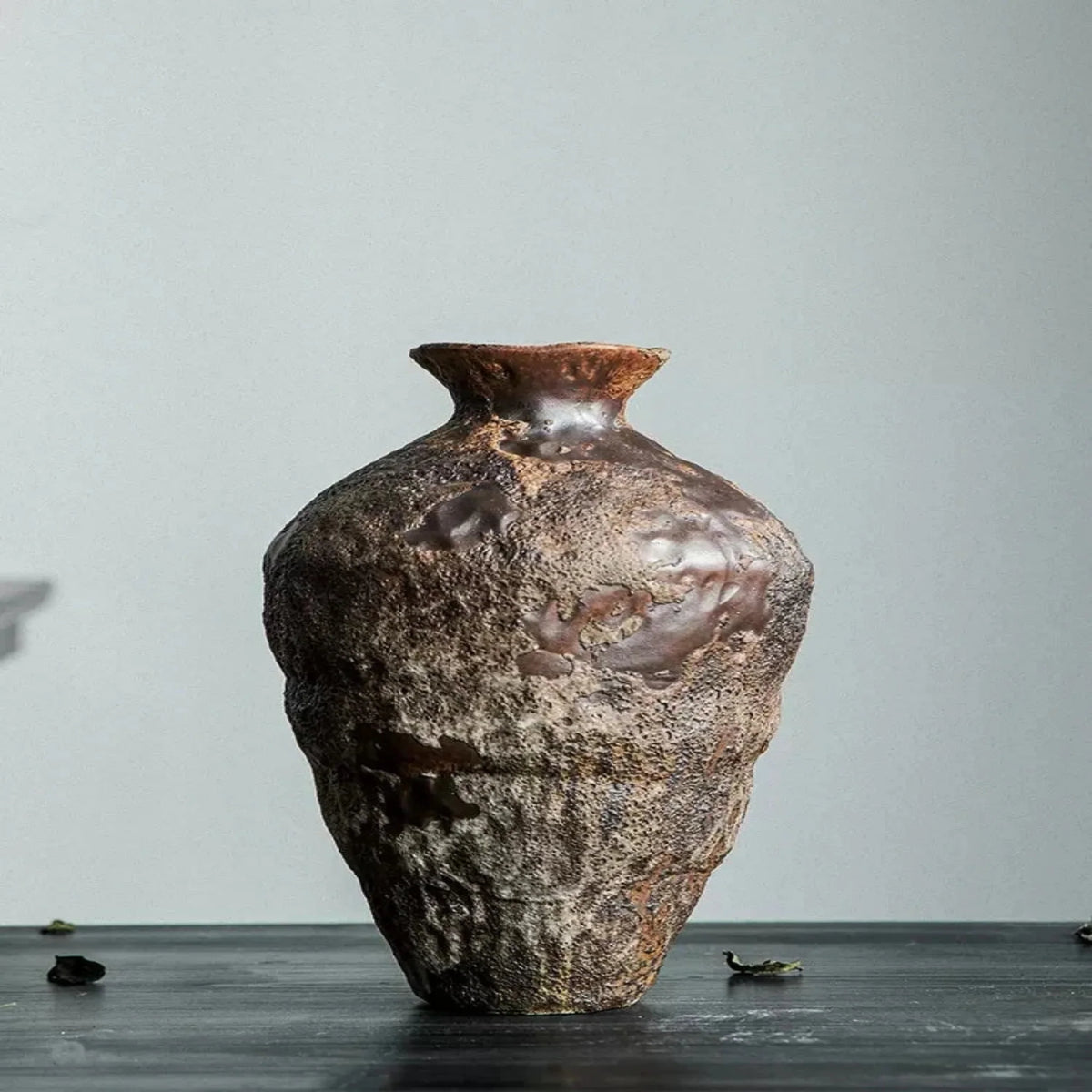 Rustic Vase, Ceramic Nest Vase for Table & Shelf Decor