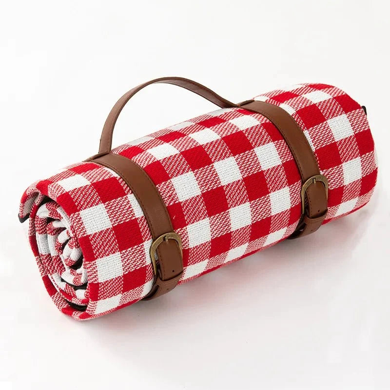 PICSTYLE Waterproof Checkered Picnic Blanket