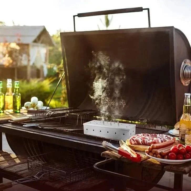 GRILLEDGE Premium Stainless Steel Smoking Box lifestyle image