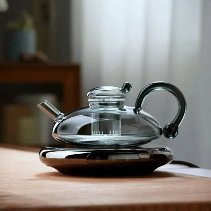 Glass Teapot, Heat Resistant Aesthetic Tea Pot for Loose Tea