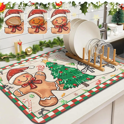 SNOWMATIQ Christmas Kitchen Mat