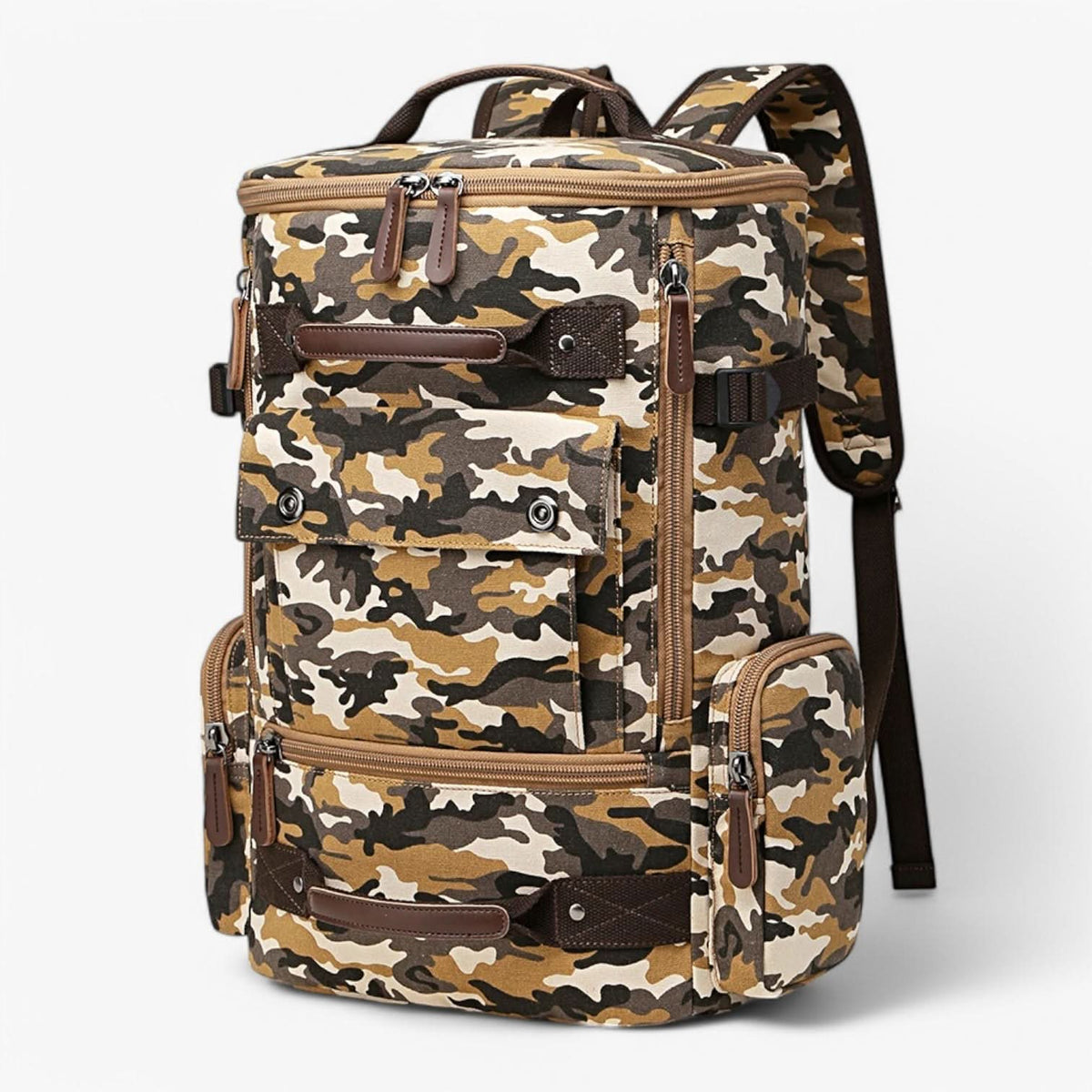 VINTAGECANVAS Backpack Functional Laptop Compartment lifestyle image 3