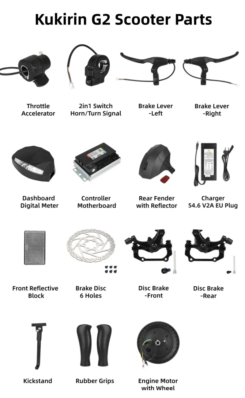 Original Replacement Parts for Kukirin G2 Scooter