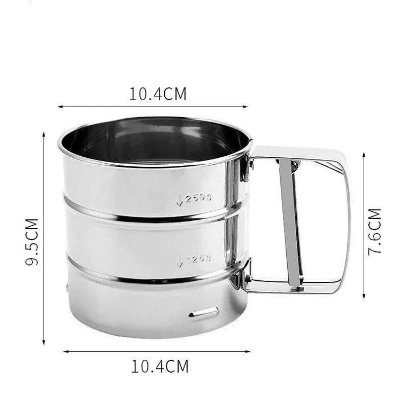 PRESSORA Single-hand Stainless Steel Flour Sifter