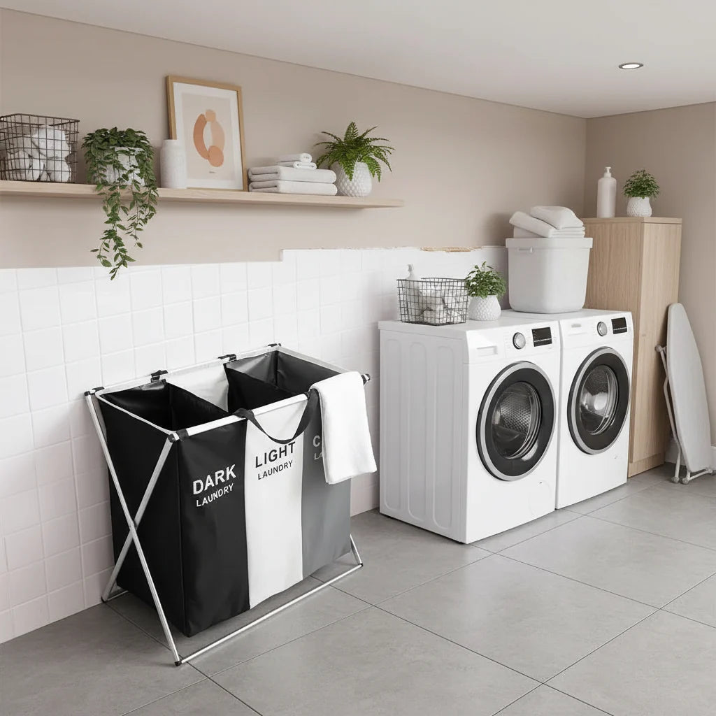 SORTIVA 3-Compartment Laundry Sorter