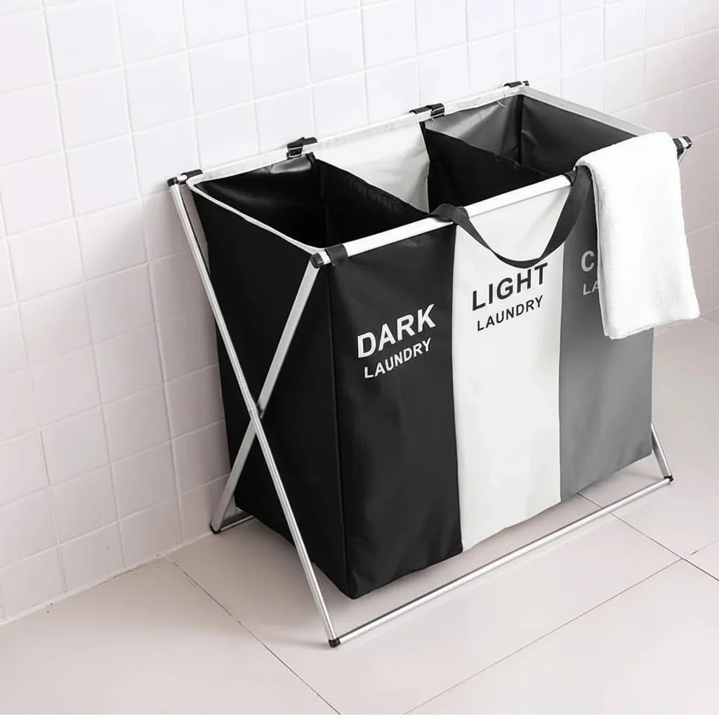 SORTIVA 3-Compartment Laundry Sorter