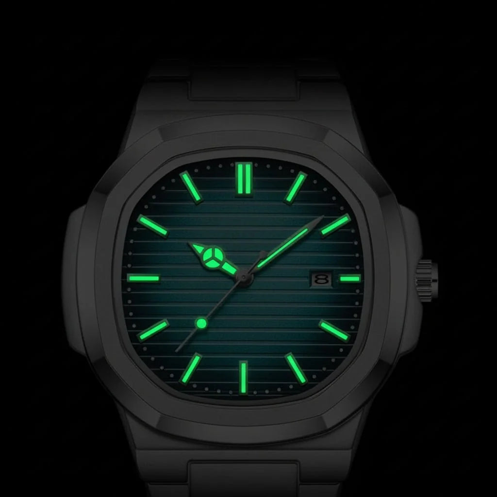 IRONBLOCK Robust Waterproof Military Square Watch