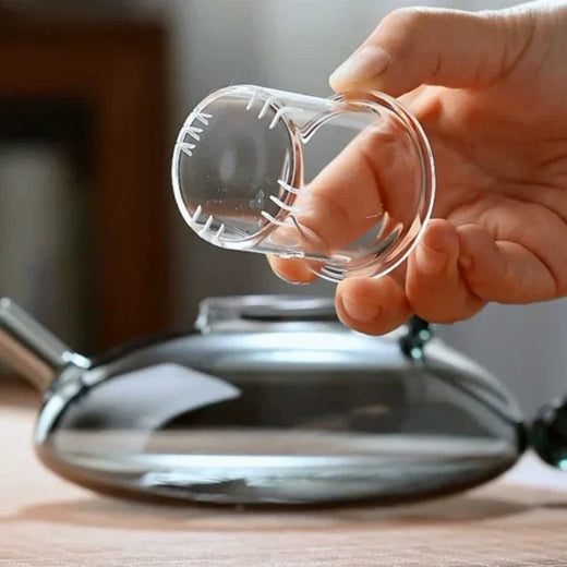 Glass Teapot, Heat Resistant Aesthetic Tea Pot for Loose Tea