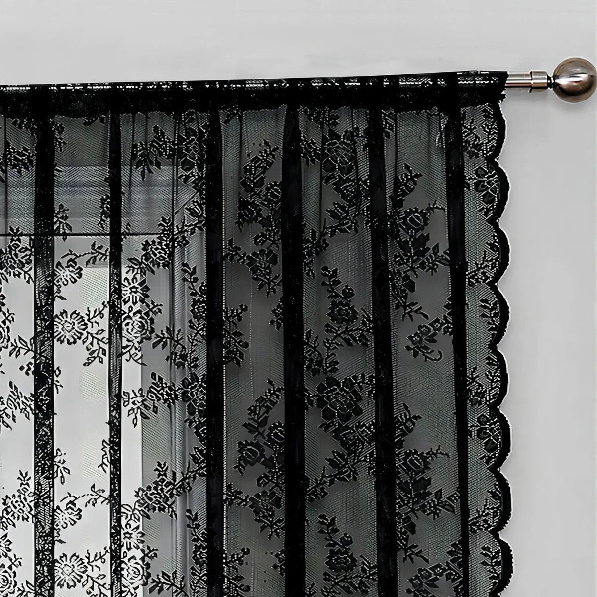 ROSALACE Romantic Rose Lace Curtain