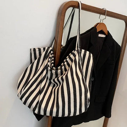 TOTEVA Striped Tote Bag