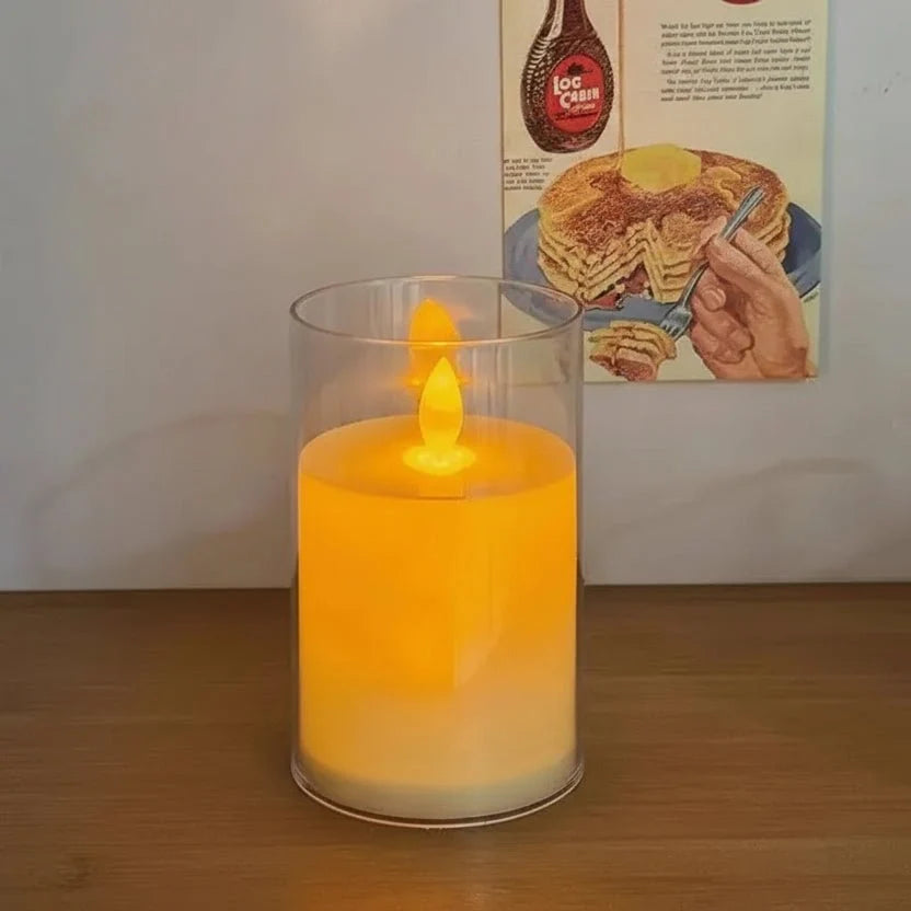 Rechargeable LED Candles Flameless, Flickering LED Candle for Home Decor, Battery Candles in 3 Sizes