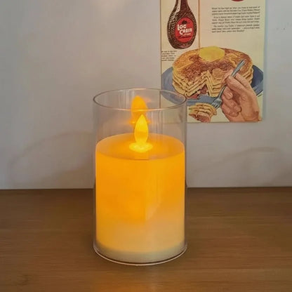 Rechargeable LED Candles Flameless, Flickering LED Candle for Home Decor, Battery Candles in 3 Sizes