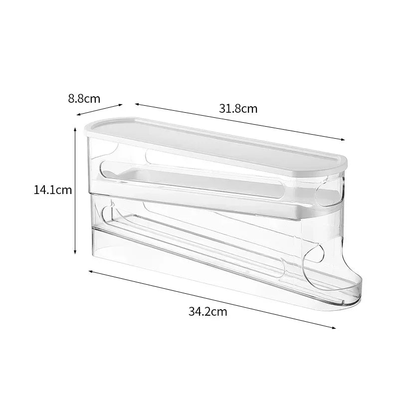 FLOWSTACK Automatic Rolling 2-layer Egg Organizer