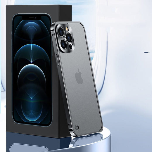 Aluminum iPhone Case, Slim CNC Machined Metal Bumper Case for iPhone 15, 14 & 13