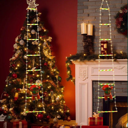 HOHOCLIMB Animated Santa Claus Climbing Ladder