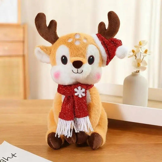 Christmas Plush Doll 12 Inch, Soft Christmas Stuffed Toy, Holiday Plush Decor