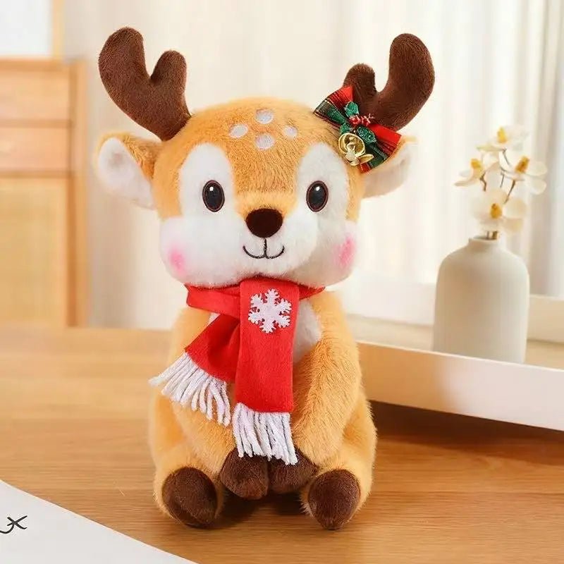 Christmas Plush Doll 12 Inch, Soft Christmas Stuffed Toy, Holiday Plush Decor