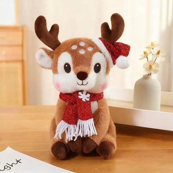 Christmas Plush Doll 12 Inch, Soft Christmas Stuffed Toy, Holiday Plush Decor