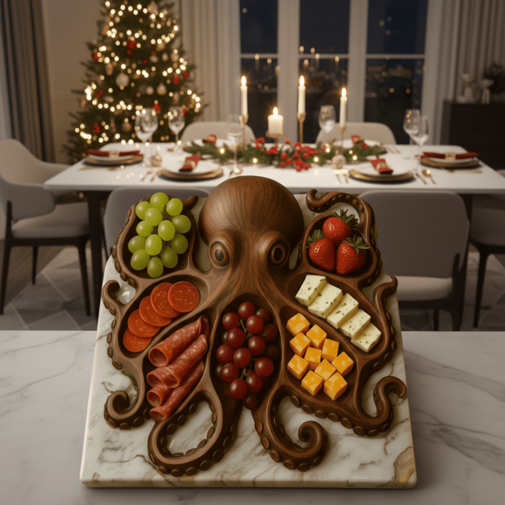 KRAKEN BOARD Rustic Handcrafted Charcuterie Board