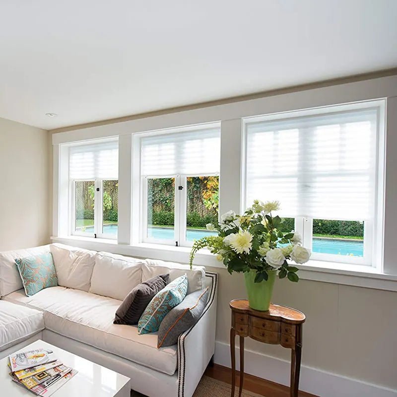 SHADEFLOW Versatile Self-Adhesive Pleated Window Blinds