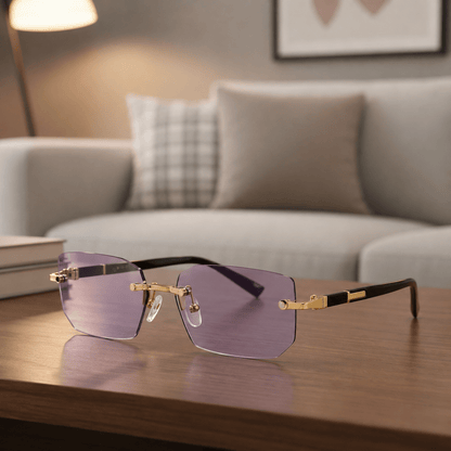 SHADEVISTA Rectangular Frameless Sunglasses