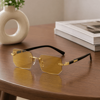 SHADEVISTA Rectangular Frameless Sunglasses