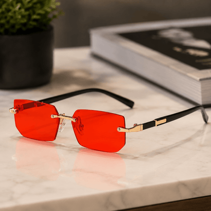 SHADEVISTA Rectangular Frameless Sunglasses