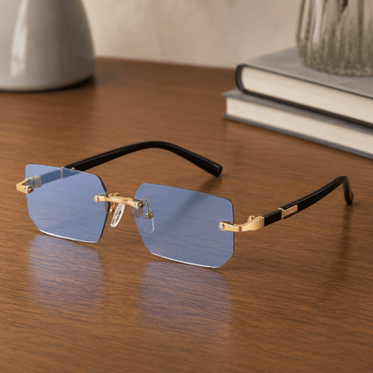 SHADEVISTA Rectangular Frameless Sunglasses