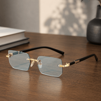 SHADEVISTA Rectangular Frameless Sunglasses
