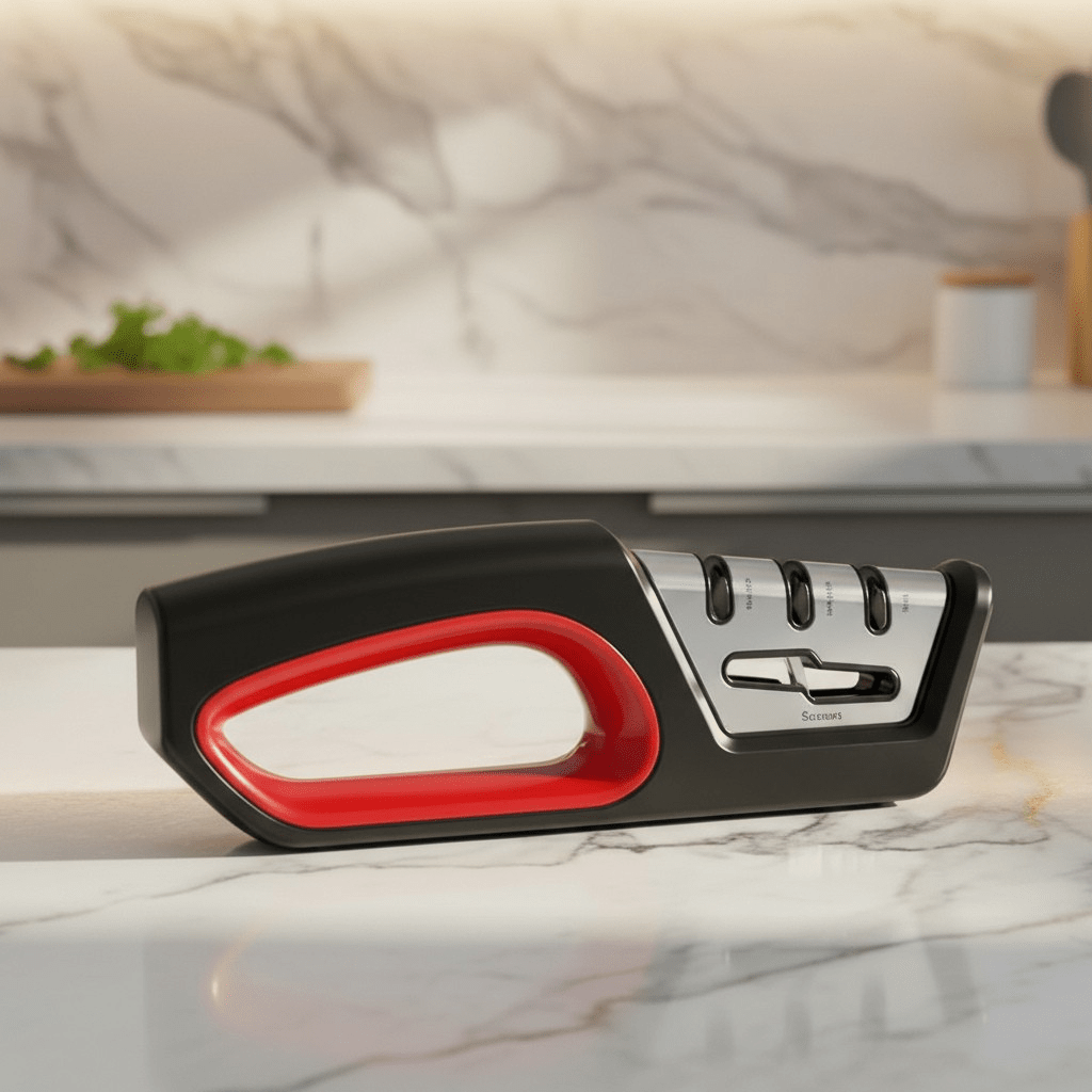 BLADEWORK 4-in-1 Knife Sharpener & Scissor Polisher