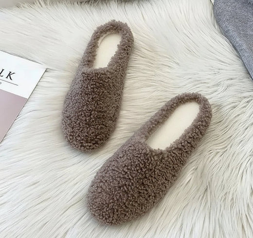 Winter Slippers for Women with Faux Wool Lining, Fuzzy Warm House Slippers for Women, Christmas Gifts for Her
