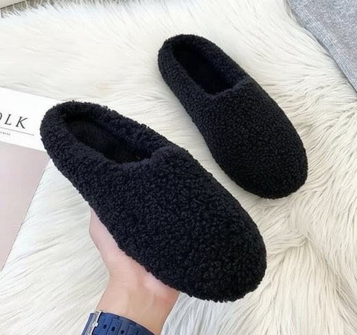 Winter Slippers for Women with Faux Wool Lining, Fuzzy Warm House Slippers for Women, Christmas Gifts for Her
