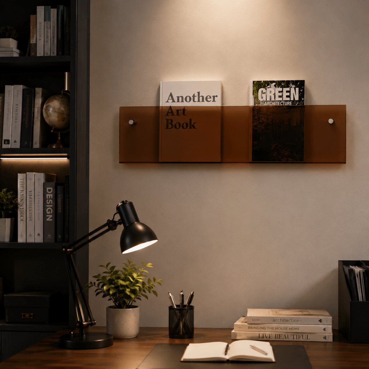 SHELFORA Wall Magazine Holder Minimalist Wall Mount