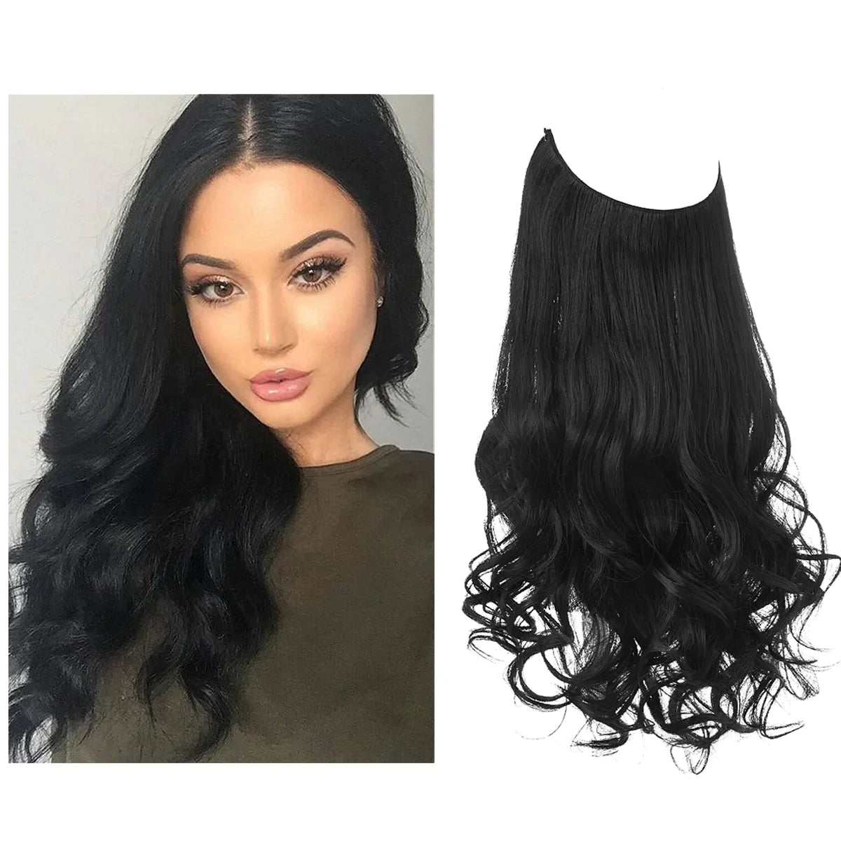 Real Hair Extensions, Natural Wave Volume, Blonde