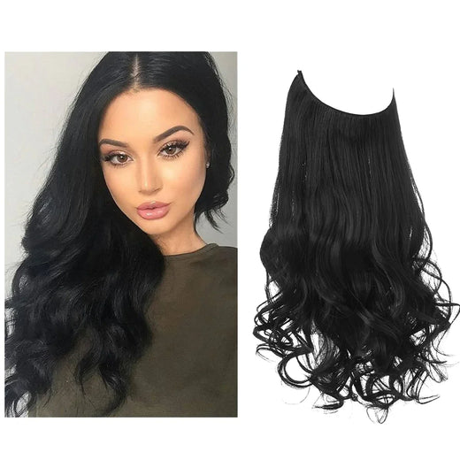 Human Hair Extensions, Natural Wave Volume Real Hair Extensions in Blonde & Brown Shades
