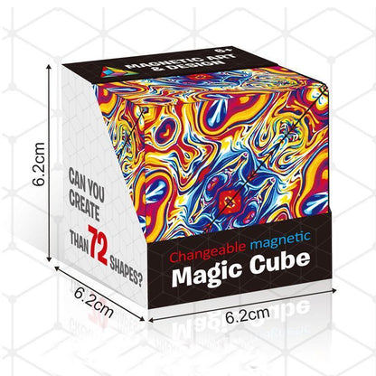 Magnetic Shape-Shifting Puzzle Cube Toy