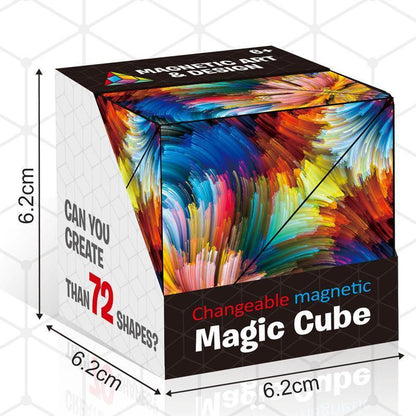 Magnetic Shape-Shifting Puzzle Cube Toy