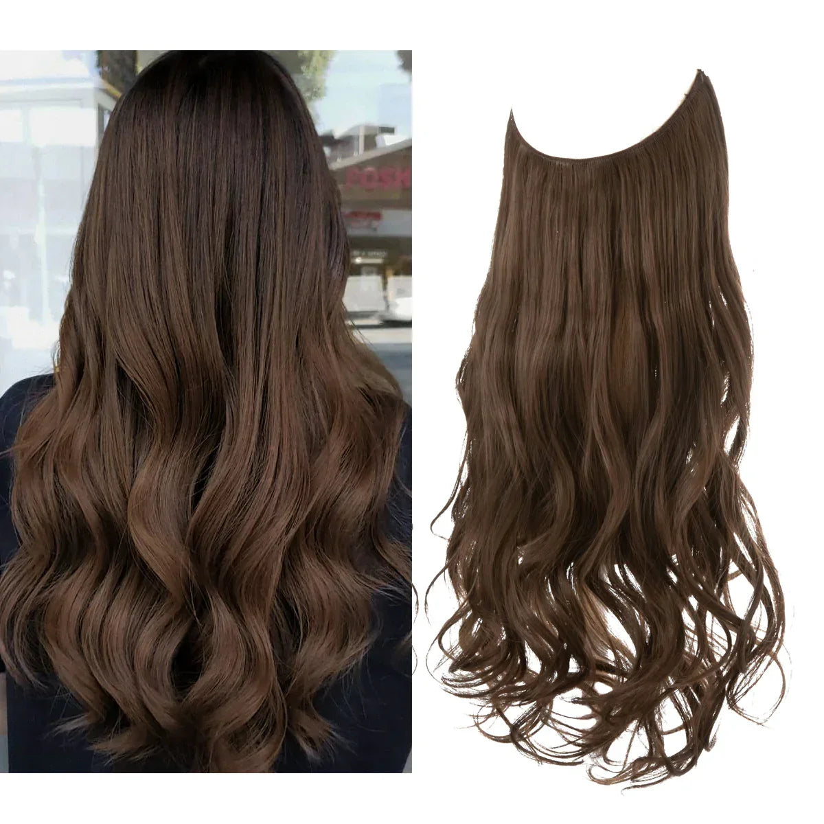 Real Hair Extensions, Natural Wave Volume, Blonde