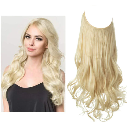 Real Hair Extensions, Natural Wave Volume, Blonde