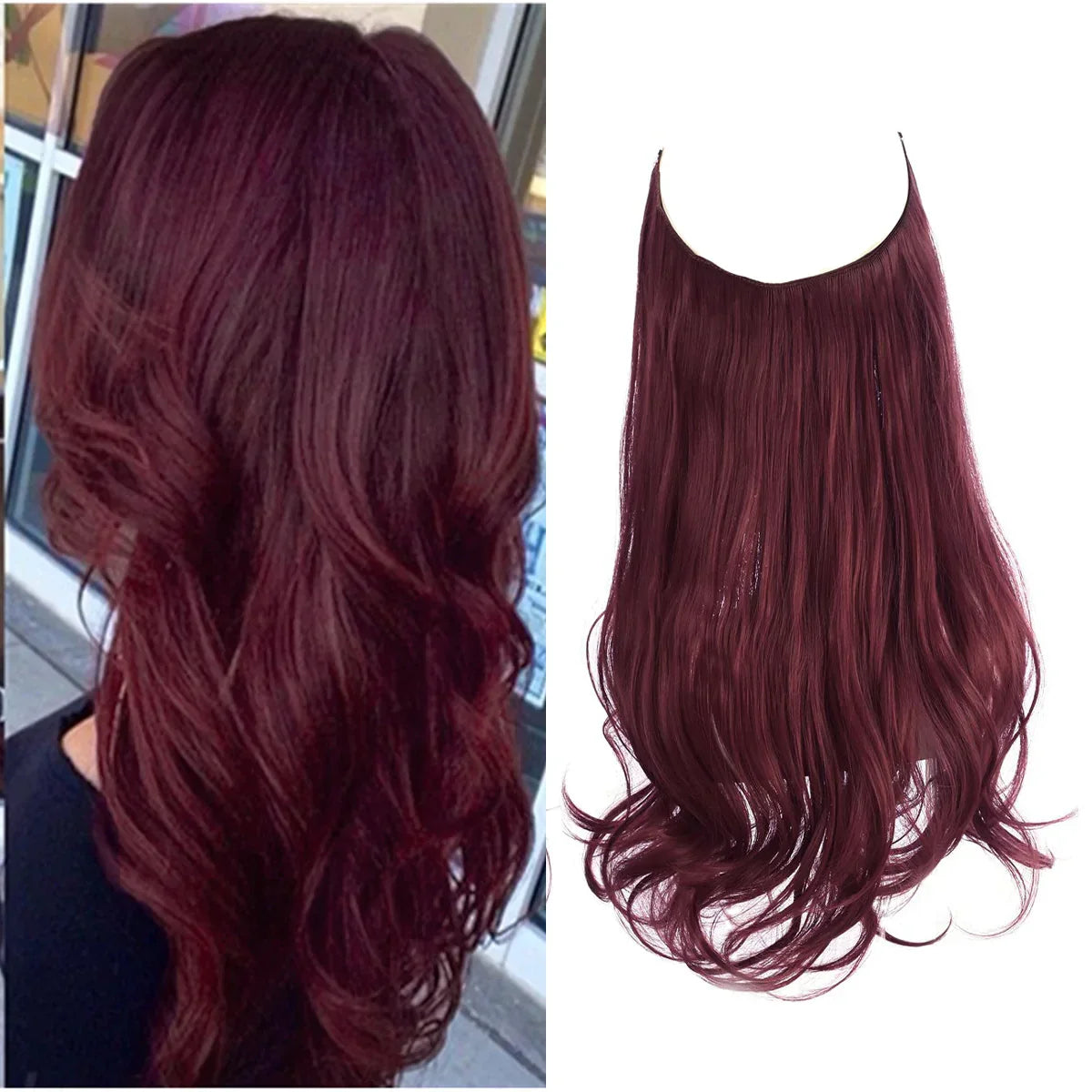 Real Hair Extensions, Natural Wave Volume, Blonde