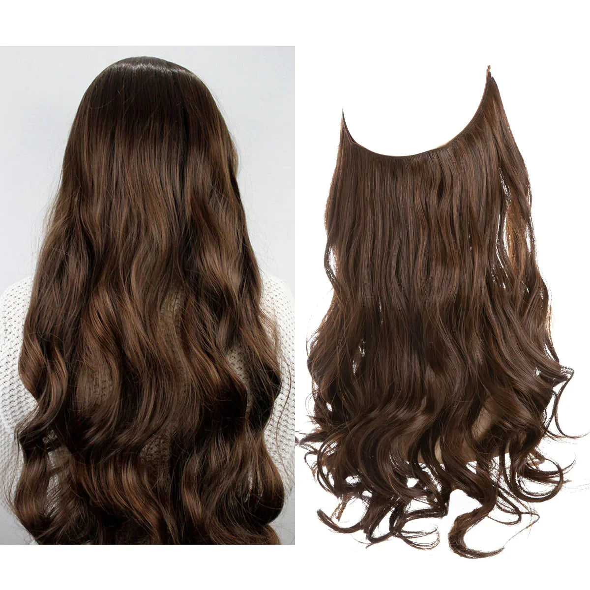 Real Hair Extensions, Natural Wave Volume, Blonde