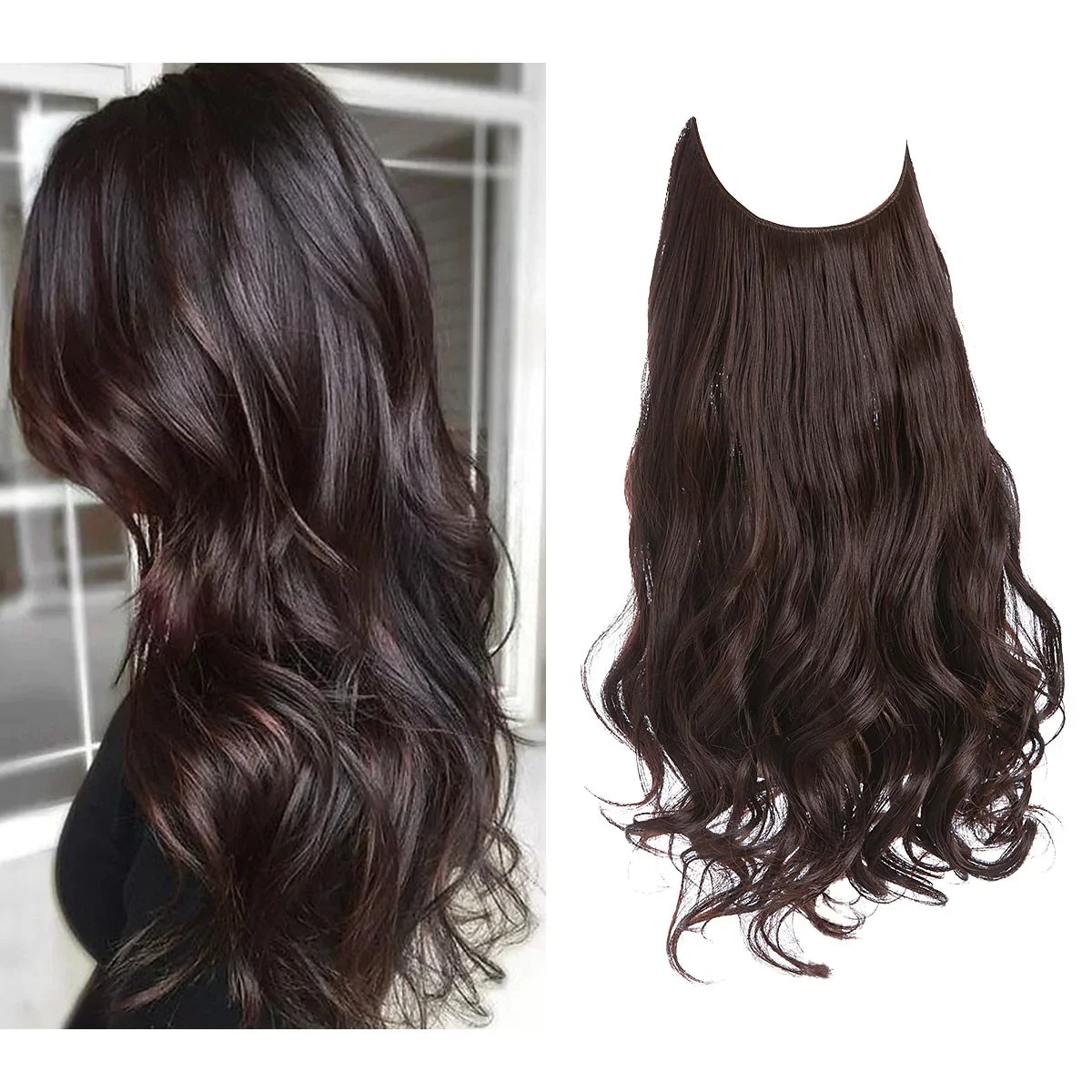 Real Hair Extensions, Natural Wave Volume, Blonde