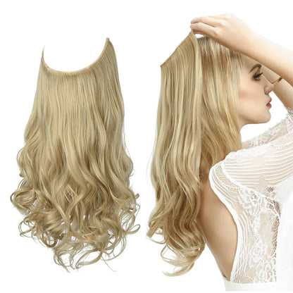 Real Hair Extensions, Natural Wave Volume, Blonde