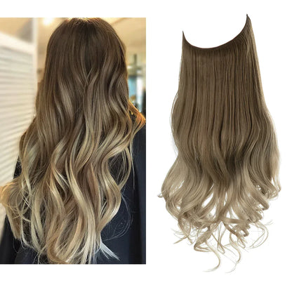 Real Hair Extensions, Natural Wave Volume, Blonde