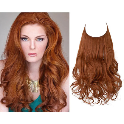 Real Hair Extensions, Natural Wave Volume, Blonde
