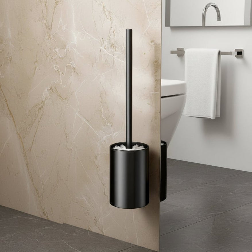 SPACELOO Space-saving Aluminum Toilet Brush Set