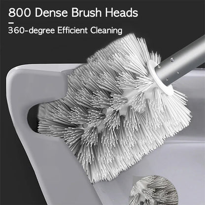 SPACELOO Space-saving Aluminum Toilet Brush Set