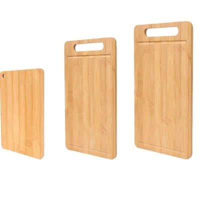 BAMBURO Premium Bamboo Cutting Board Set